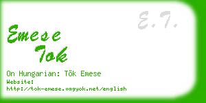 emese tok business card